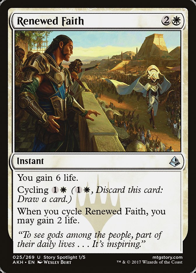 Renewed Faith [Amonkhet] | Cards and Coasters CA