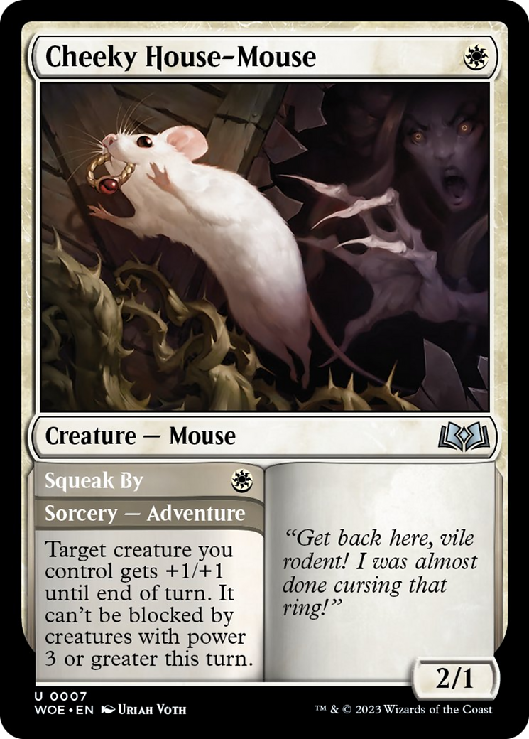 Cheeky House-Mouse [Wilds of Eldraine] | Cards and Coasters CA