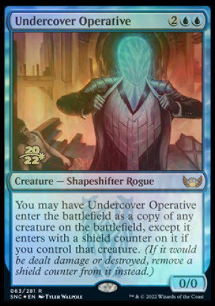 Undercover Operative [Streets of New Capenna Prerelease Promos] | Cards and Coasters CA