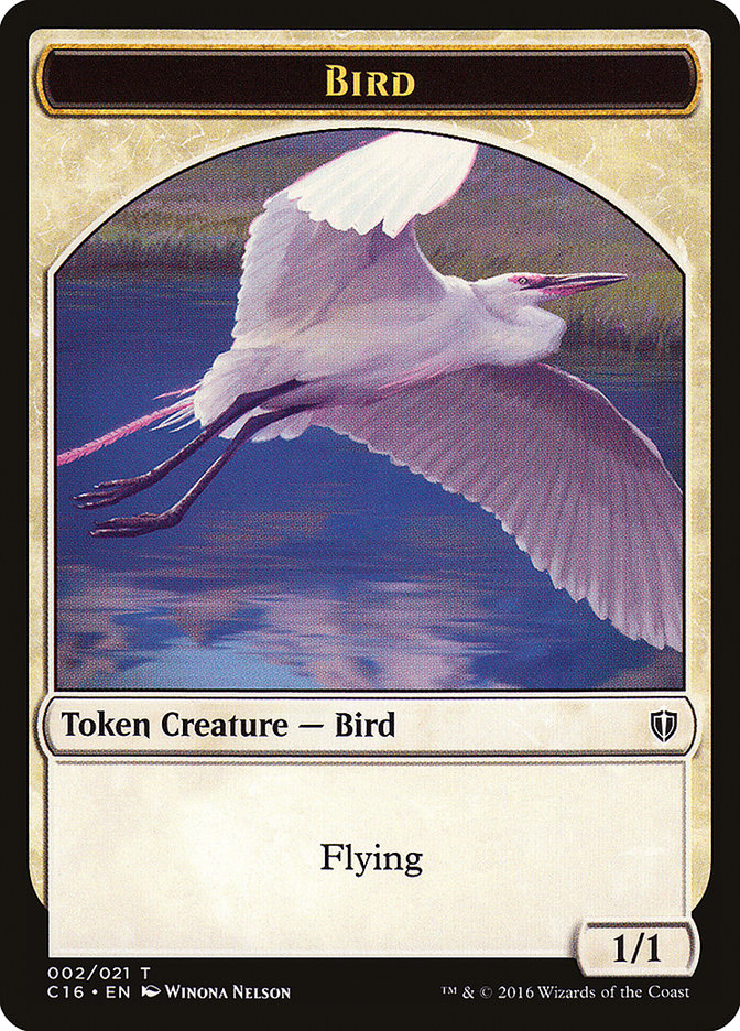 Bird (002/021) [Commander 2016 Tokens] | Cards and Coasters CA