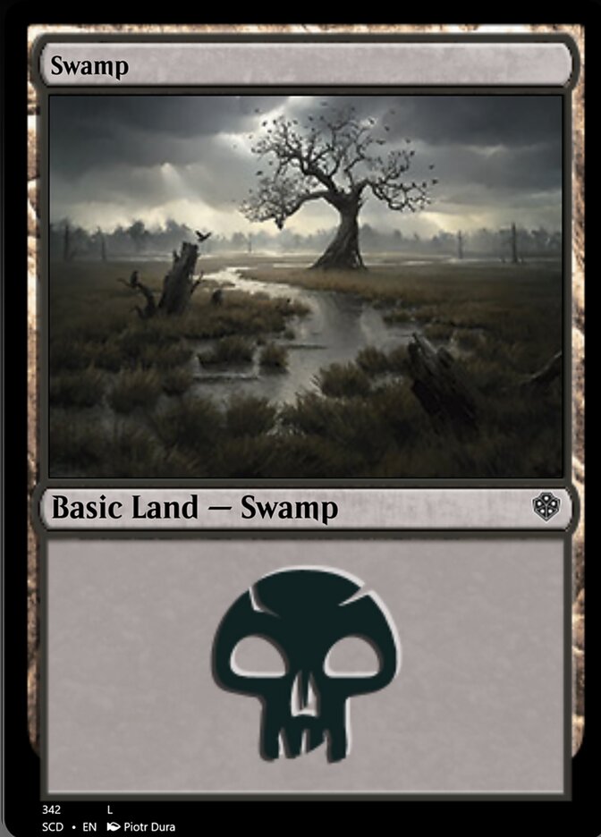 Swamp (342) [Starter Commander Decks] | Cards and Coasters CA