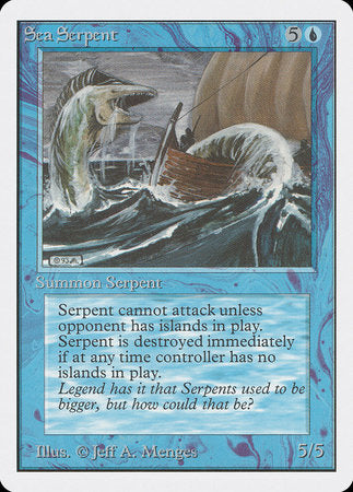 Sea Serpent [Unlimited Edition] | Cards and Coasters CA