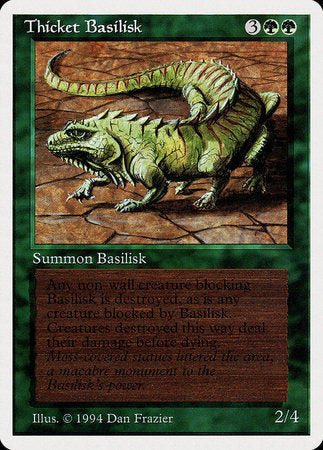 Thicket Basilisk [Summer Magic / Edgar] | Cards and Coasters CA