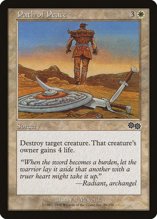 Path of Peace [Urza's Saga] | Cards and Coasters CA