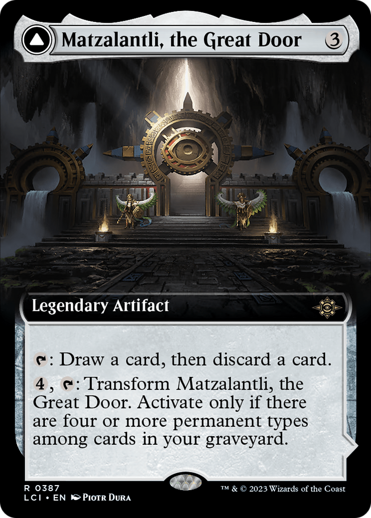 Matzalantli, the Great Door // The Core (Extended Art) [The Lost Caverns of Ixalan] | Cards and Coasters CA