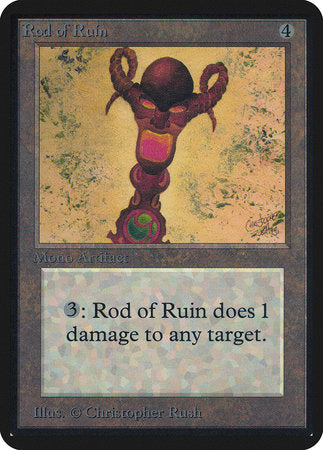 Rod of Ruin [Limited Edition Alpha] | Cards and Coasters CA