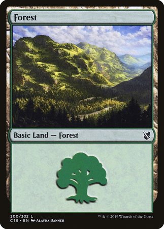 Forest (300) [Commander 2019] | Cards and Coasters CA