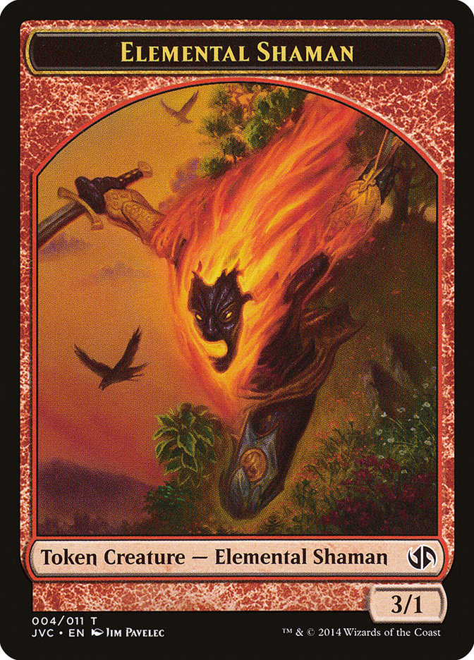 Elemental Shaman Token (Jace vs. Chandra) [Duel Decks Anthology Tokens] | Cards and Coasters CA