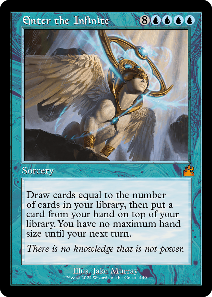 Enter the Infinite (Retro Frame) [Ravnica Remastered] | Cards and Coasters CA