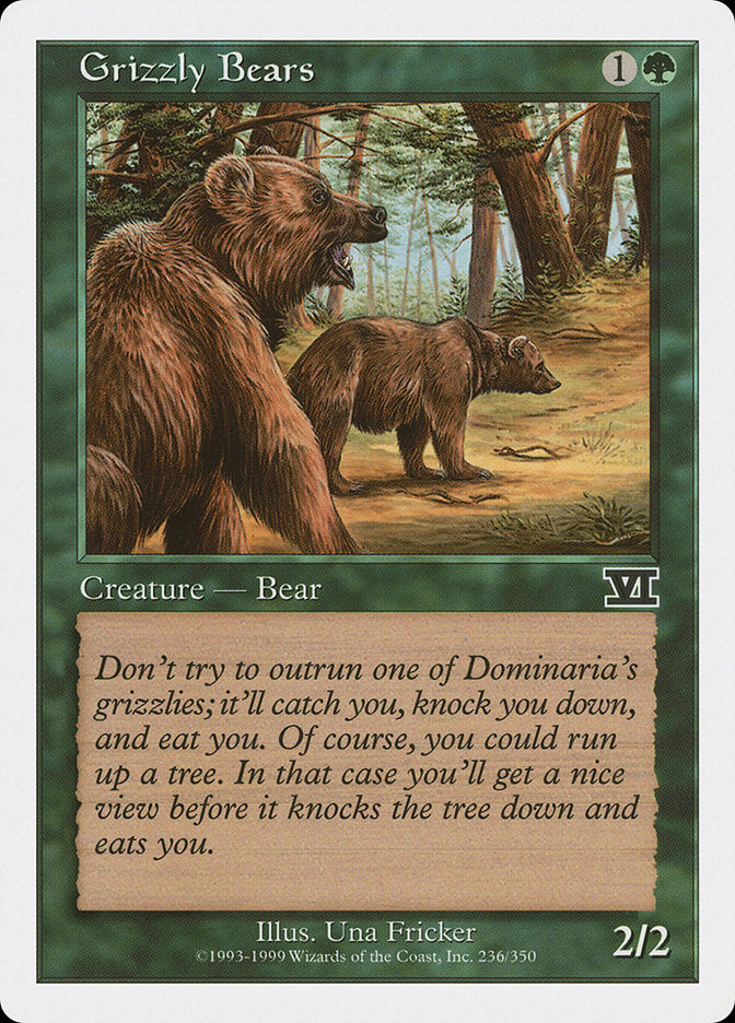 Grizzly Bears [Classic Sixth Edition] | Cards and Coasters CA