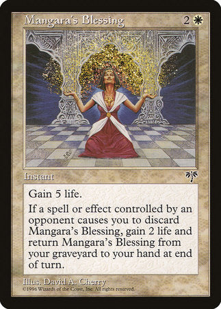 Mangara's Blessing [Mirage] | Cards and Coasters CA