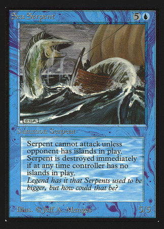 Sea Serpent (CE) [Collectors’ Edition] | Cards and Coasters CA