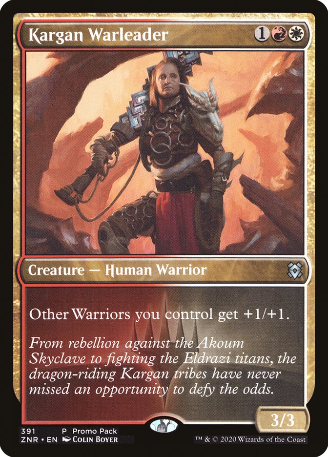 Kargan Warleader (Promo Pack) [Zendikar Rising Promos] | Cards and Coasters CA