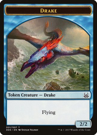 Drake Token [Duel Decks: Mind vs. Might Tokens] | Cards and Coasters CA