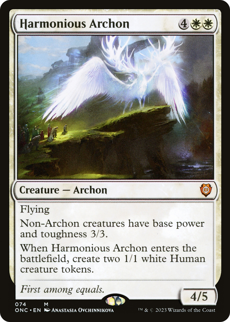 Harmonious Archon [Phyrexia: All Will Be One Commander] | Cards and Coasters CA