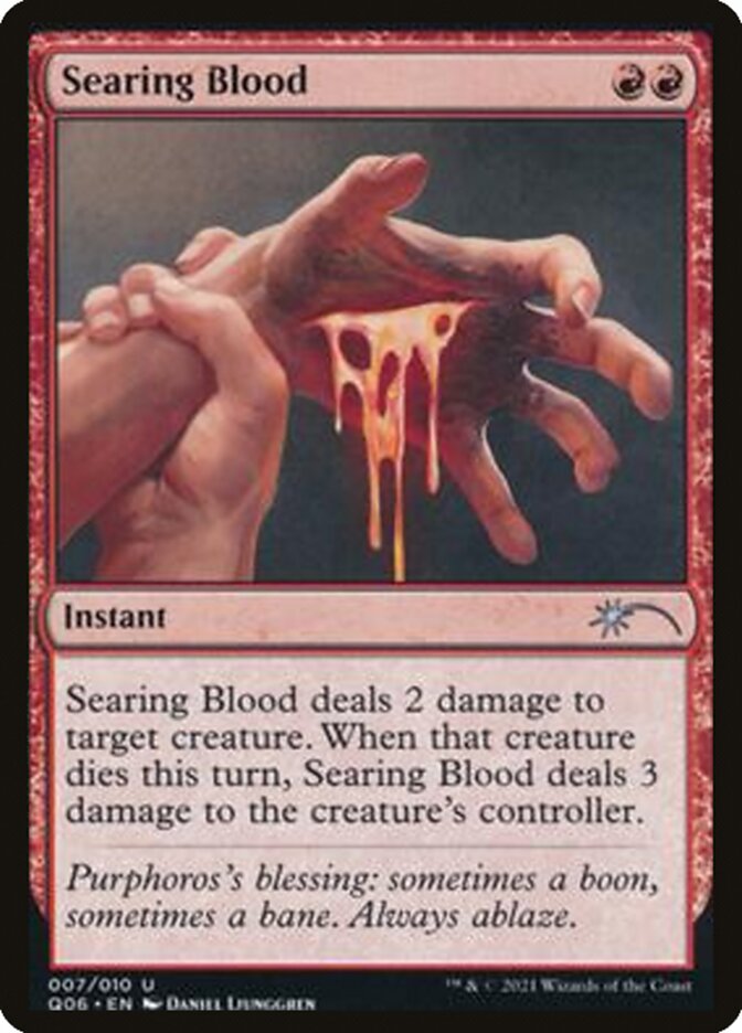 Searing Blood [Pioneer Challenger Decks 2021] | Cards and Coasters CA