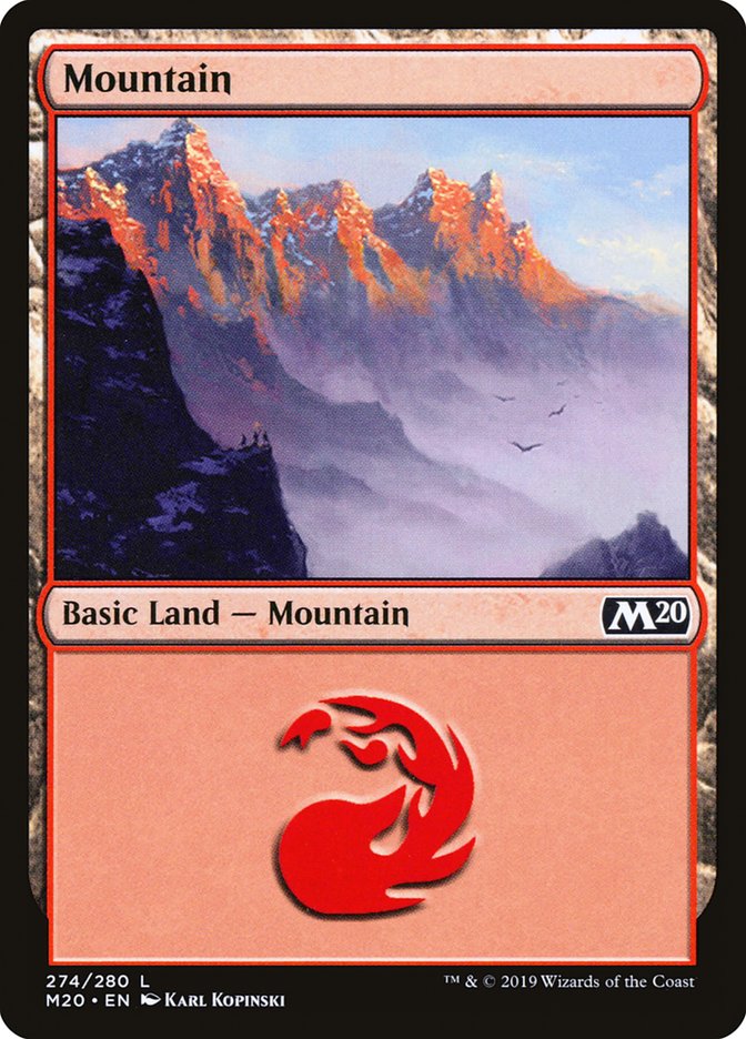 Mountain (#274) [Core Set 2020] | Cards and Coasters CA