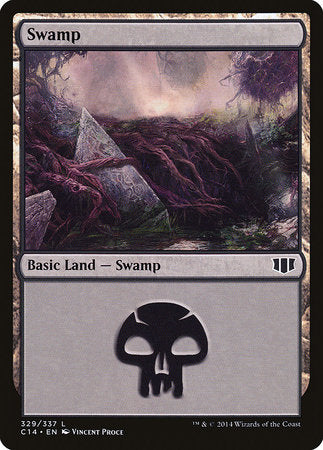 Swamp (329) [Commander 2014] | Cards and Coasters CA