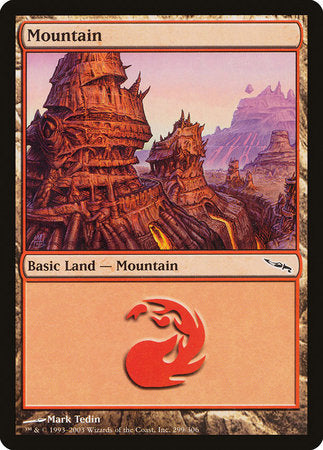Mountain (299) [Mirrodin] | Cards and Coasters CA