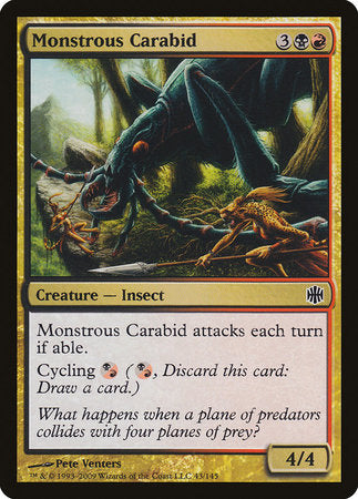 Monstrous Carabid [Alara Reborn] | Cards and Coasters CA