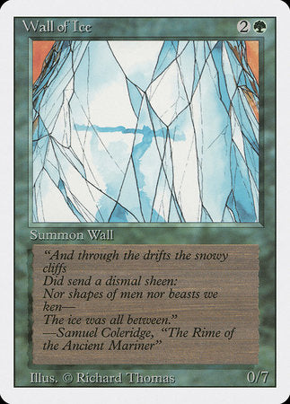 Wall of Ice [Revised Edition] | Cards and Coasters CA