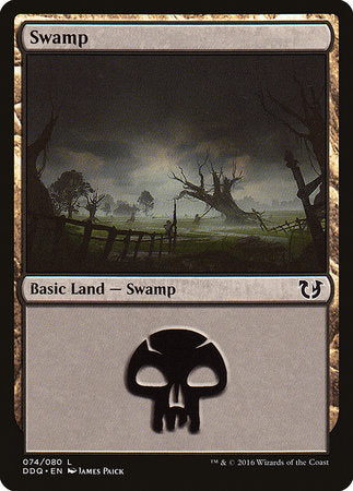 Swamp (74) [Duel Decks: Blessed vs. Cursed] | Cards and Coasters CA