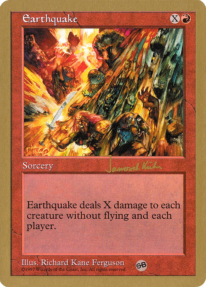 Earthquake (Janosch Kuhn) (SB) [World Championship Decks 1997] | Cards and Coasters CA