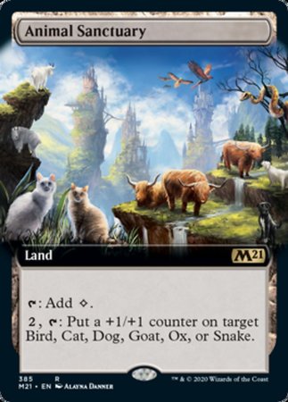 Animal Sanctuary (Extended Art) [Core Set 2021] | Cards and Coasters CA