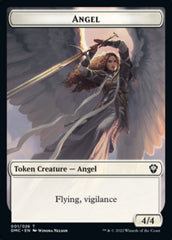 Bird (002) // Angel Double-sided Token [Dominaria United Tokens] | Cards and Coasters CA