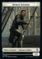 Eldrazi // Human Soldier Double-sided Token [Streets of New Capenna Commander Tokens] | Cards and Coasters CA