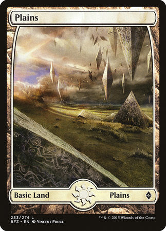 Plains (253) - Full Art [Battle for Zendikar] | Cards and Coasters CA