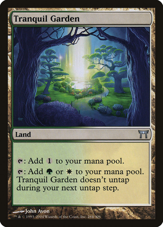 Tranquil Garden [Champions of Kamigawa] | Cards and Coasters CA