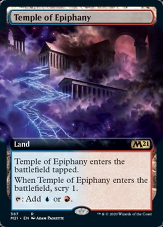 Temple of Epiphany (Extended Art) [Core Set 2021] | Cards and Coasters CA