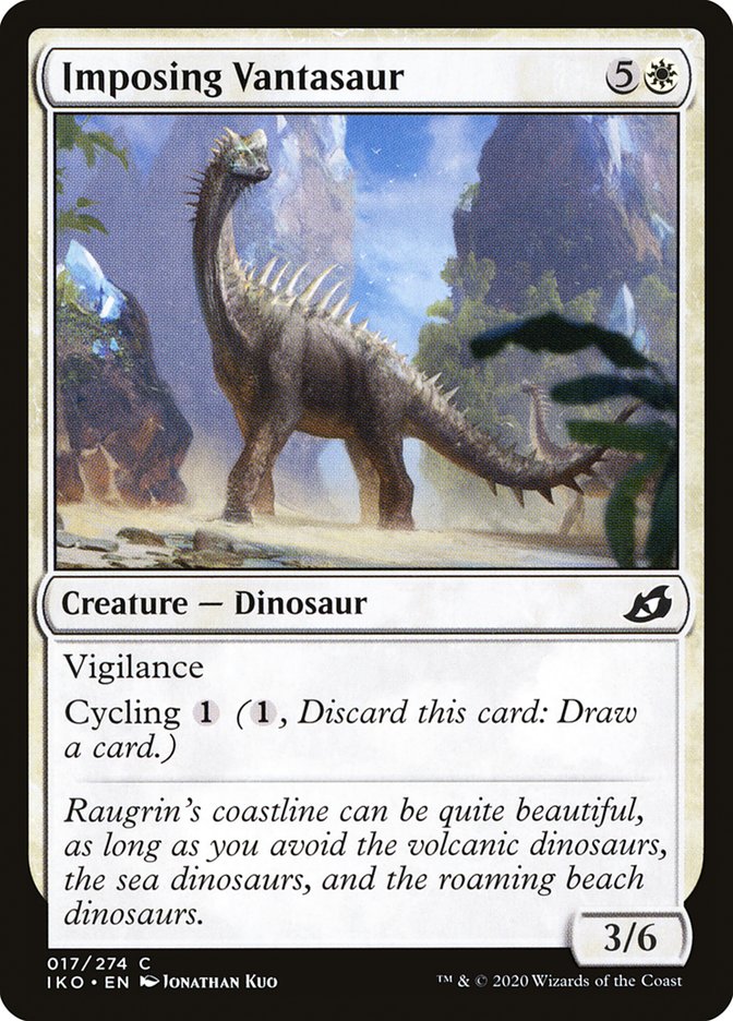 Imposing Vantasaur [Ikoria: Lair of Behemoths] | Cards and Coasters CA