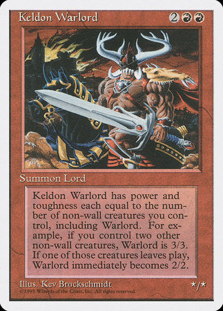 Keldon Warlord [Fourth Edition] | Cards and Coasters CA