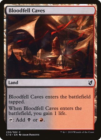 Bloodfell Caves [Commander 2019] | Cards and Coasters CA