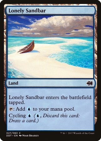 Lonely Sandbar [Duel Decks: Merfolk vs. Goblins] | Cards and Coasters CA