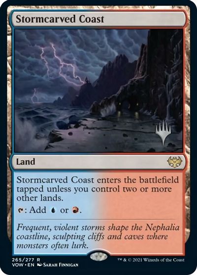 Stormcarved Coast (Promo Pack) [Innistrad: Crimson Vow Promos] | Cards and Coasters CA