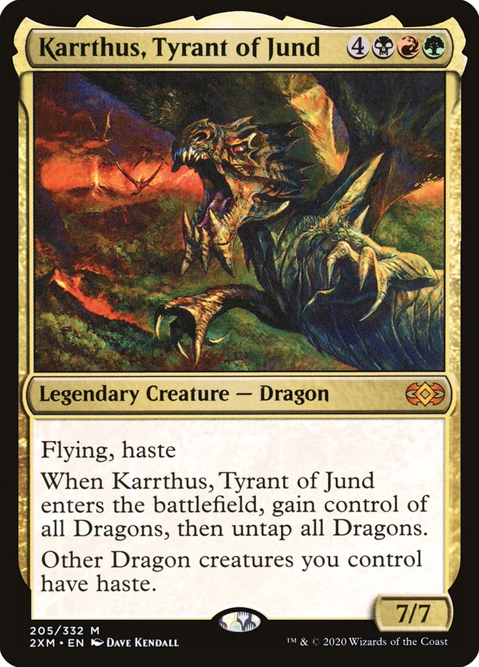 Karrthus, Tyrant of Jund [Double Masters] | Cards and Coasters CA