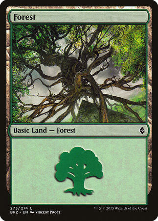 Forest (273) [Battle for Zendikar] | Cards and Coasters CA