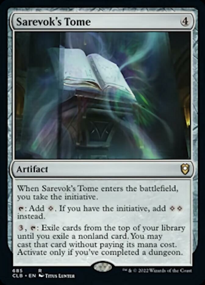 Sarevok's Tome [Commander Legends: Battle for Baldur's Gate] | Cards and Coasters CA