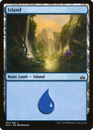 Island [Rivals of Ixalan] | Cards and Coasters CA