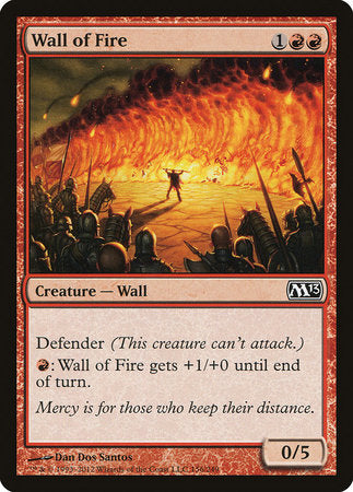 Wall of Fire [Magic 2013] | Cards and Coasters CA