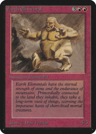 Earth Elemental [Limited Edition Alpha] | Cards and Coasters CA