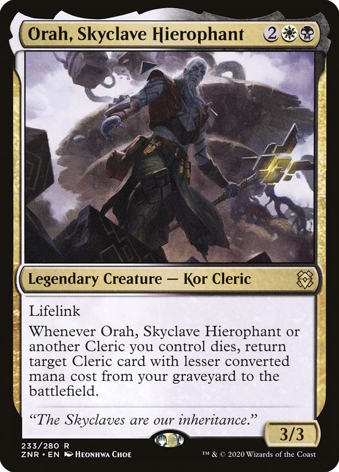 Orah, Skyclave Hierophant [Zendikar Rising] | Cards and Coasters CA