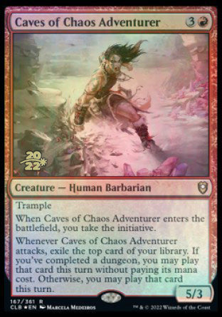 Caves of Chaos Adventurer [Commander Legends: Battle for Baldur's Gate Prerelease Promos] | Cards and Coasters CA