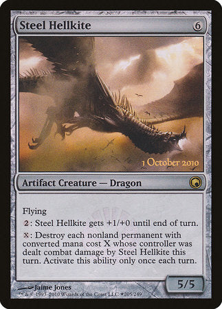 Steel Hellkite [Scars of Mirrodin Promos] | Cards and Coasters CA