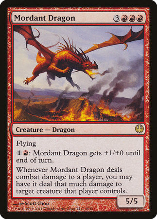 Mordant Dragon [Duel Decks: Knights vs. Dragons] | Cards and Coasters CA