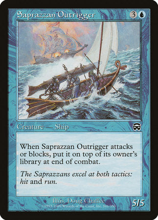 Saprazzan Outrigger [Mercadian Masques] | Cards and Coasters CA