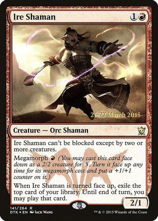 Ire Shaman [Dragons of Tarkir Promos] | Cards and Coasters CA